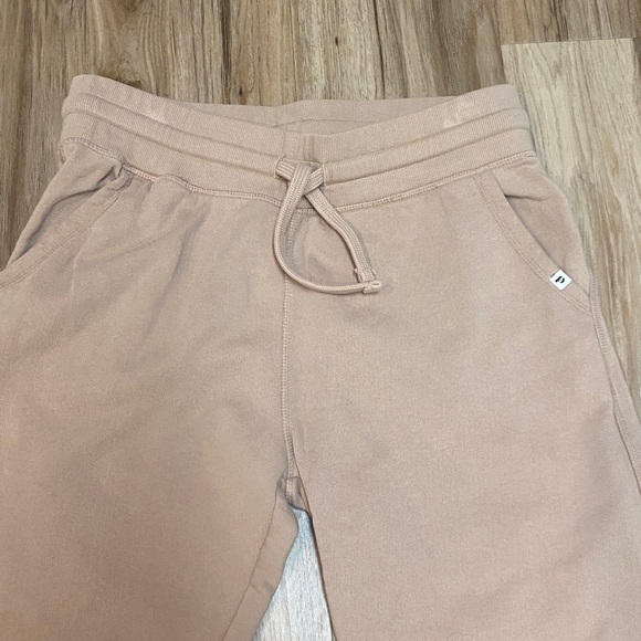 PACT ORGANIC NWOT 100% COTTON TERRY JOGGER PANT TAN BEIGE POCKETS WOMENS SZ MED - Picture 2 of 13